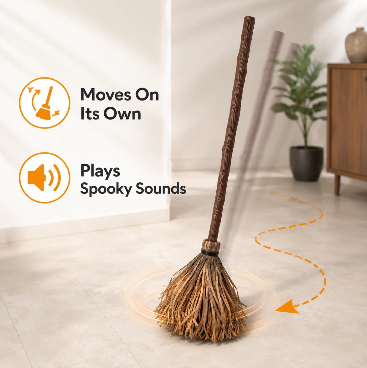 Broom Bot - Haunted Witch Broomstick
